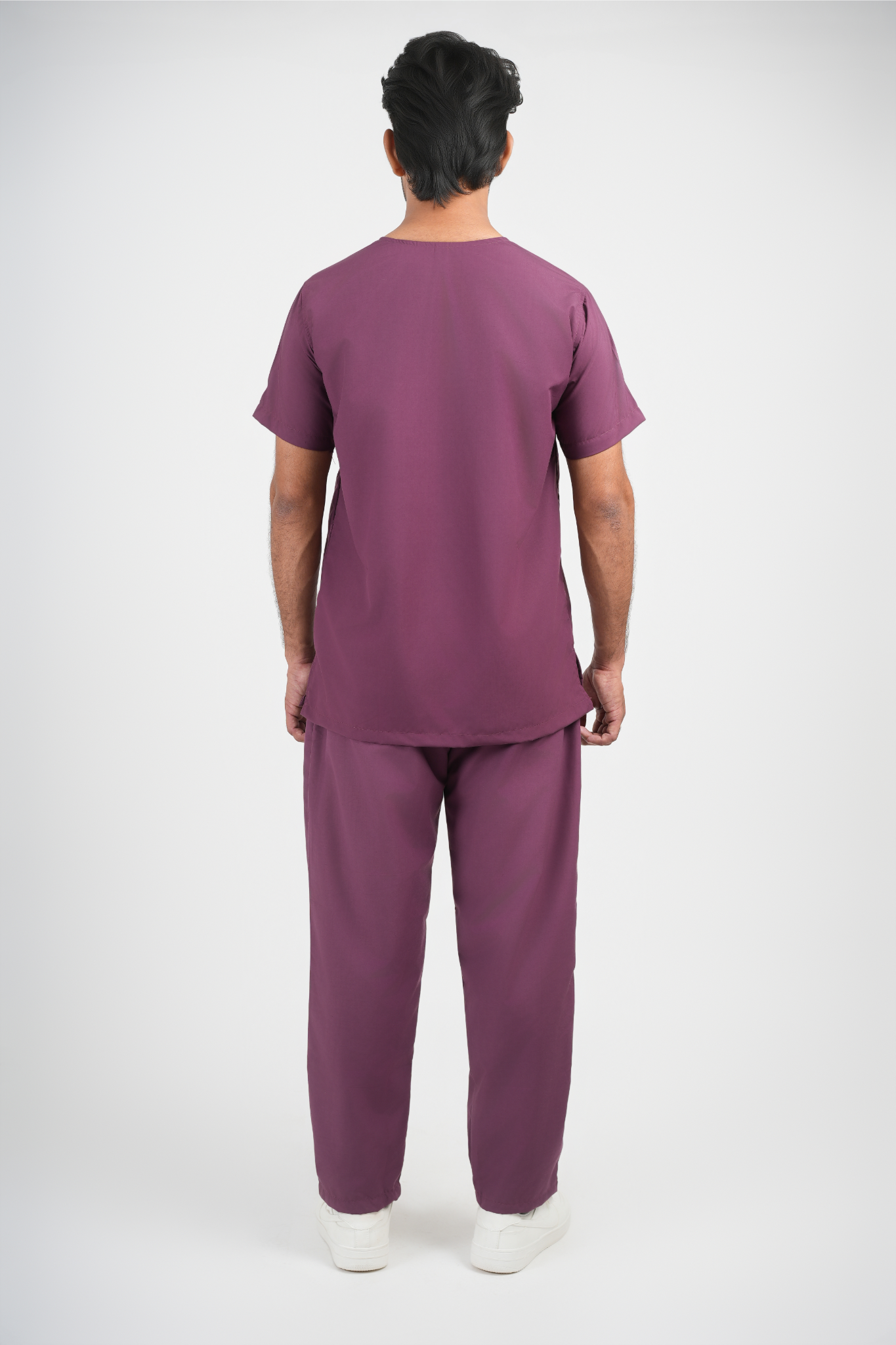 Male Scrub Suit – 5 Pockets | Wine Color | Durable & Comfortable Medical Uniform for Men