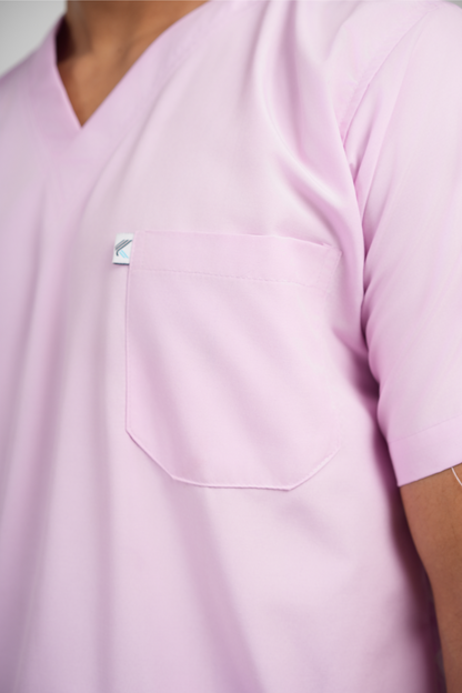 Male Scrub Suit – 5 Pockets | Lavender | Comfortable & Durable Medical Uniform for Men