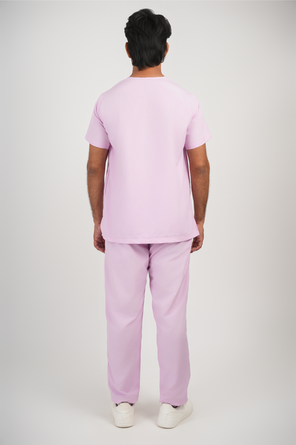 Male Scrub Suit – 5 Pockets | Lavender | Comfortable & Durable Medical Uniform for Men