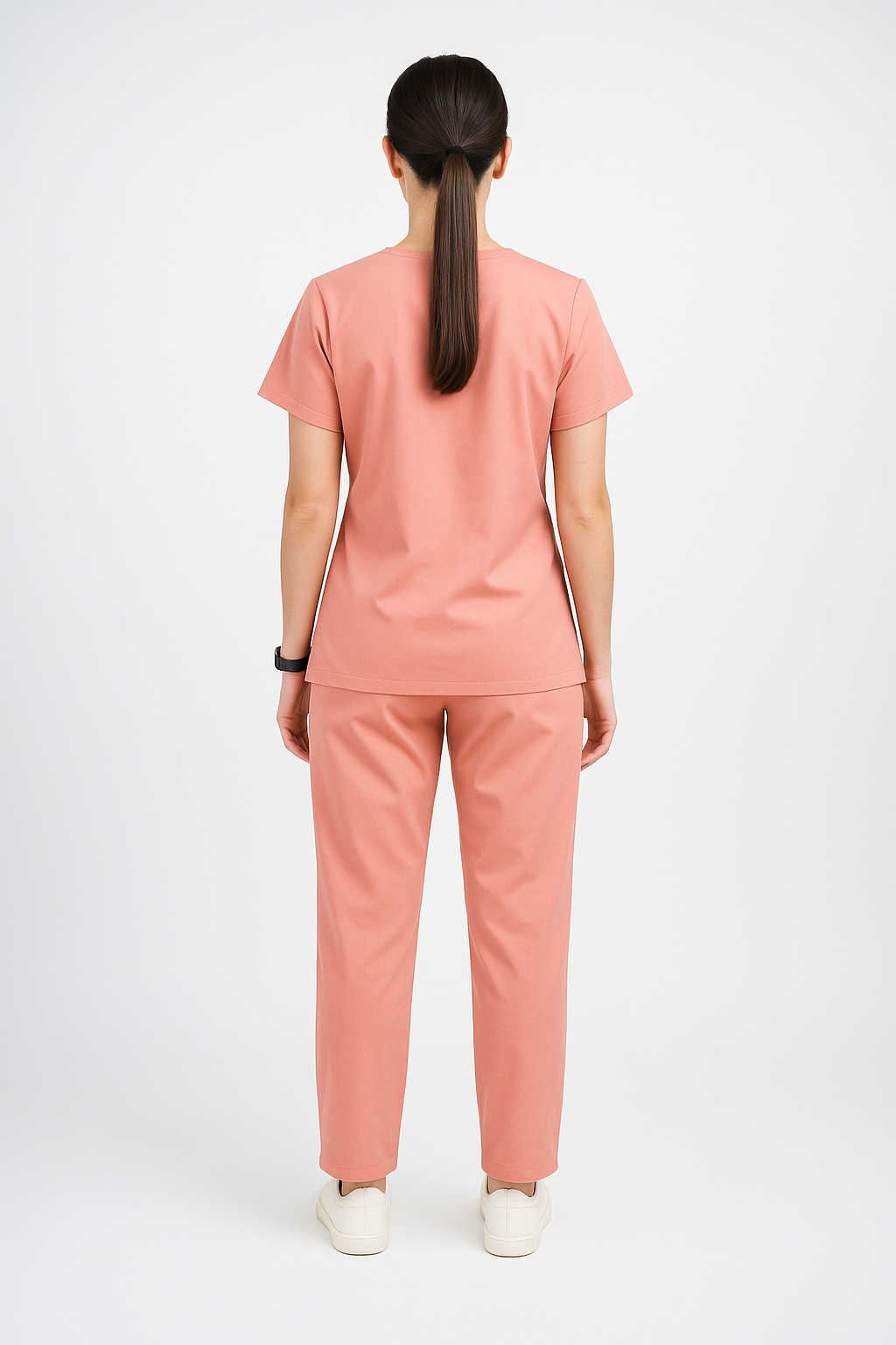 Female Scrub Suit – 5 Pockets | Pink | Comfortable Cotton-Blend Medical Uniform for Women - Zylacia