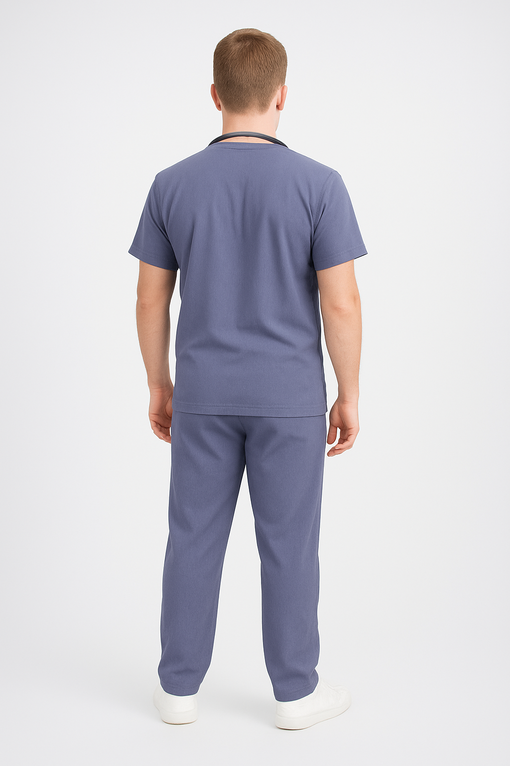 Male Scrub Suit – 5 Pockets Grey