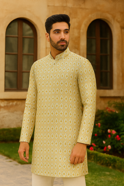 Patterned casual print kurta