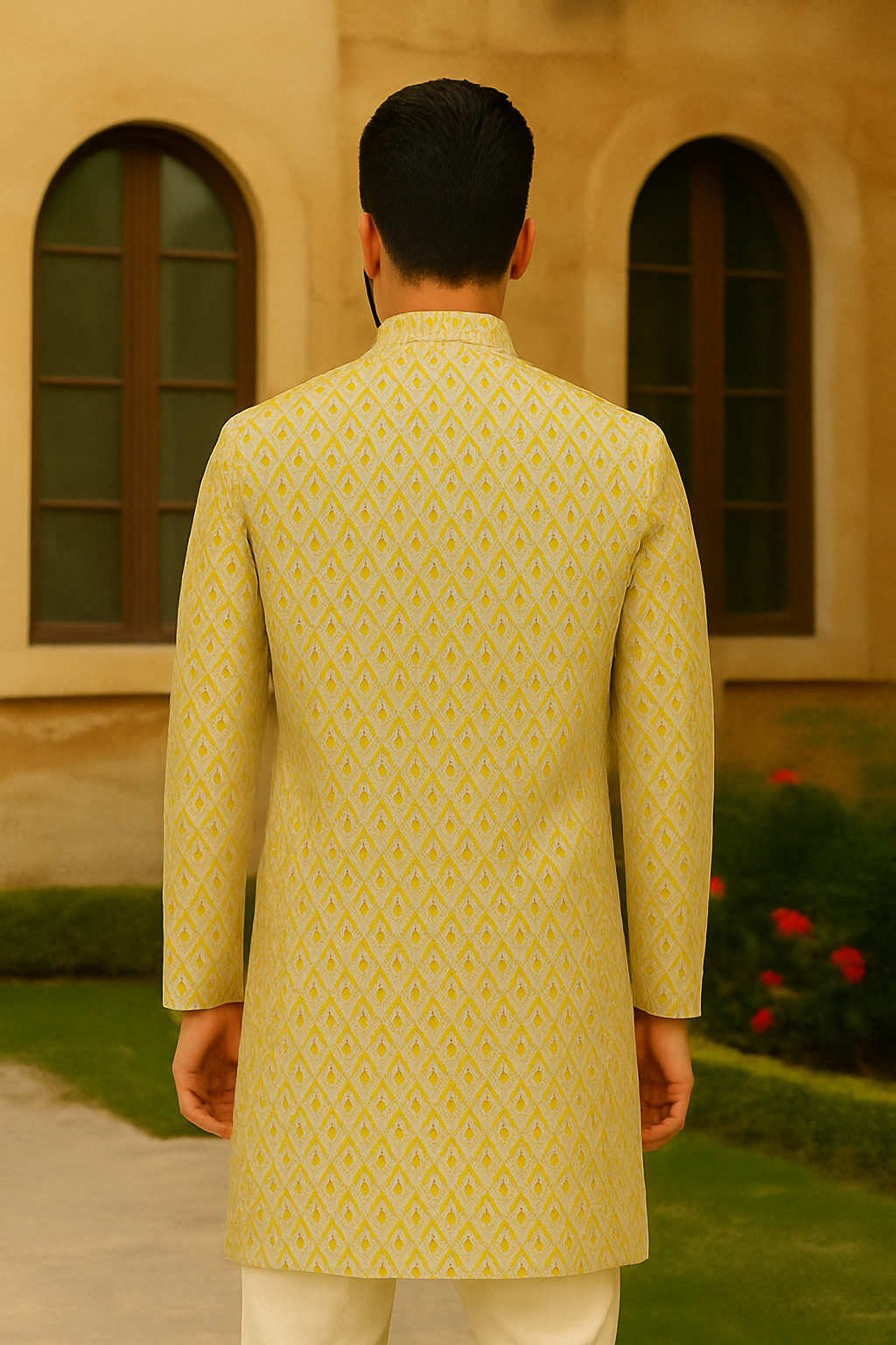 Patterned casual print kurta