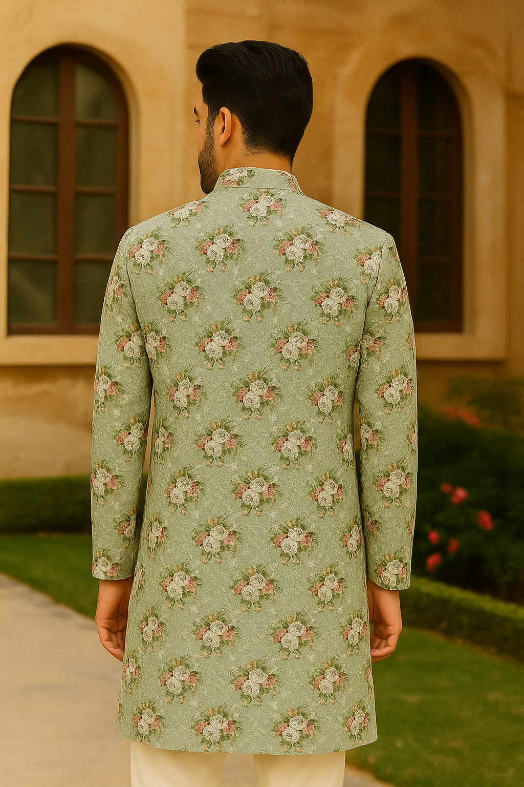 Floral printed Seqence work kurta