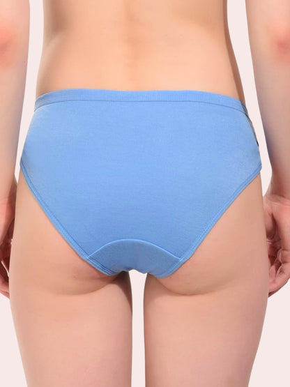 Full Coverage Medium Rise Hipster Panty (Pack of 3) - Multicolor