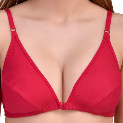 Women's Seamless Front Closure Push-Up Bra - Hot Pink